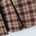 Low neck sleeveless single breasted plaid camisole dress for women