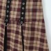 Low neck sleeveless single breasted plaid camisole dress for women