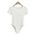 Small round neck short sleeved jumpsuit for women