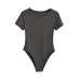 Small round neck short sleeved jumpsuit for women