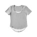 Square neck short sleeved T-shirt