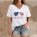 V-neck Women's Short Sleeve Top