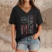 V-neck Women's Short Sleeve Top