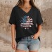 V-neck Women's Short Sleeve Top
