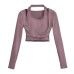 Hanging neck fake two tops