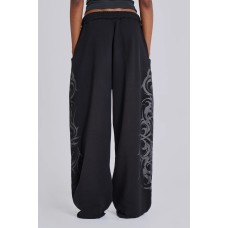 Print Sweatpants Streetwear Spicy Girl Hip Hop Casual Wide Leg Pants Loose Long Pants Trendy Print Sweatpants Streetwear Spicy Girl Hip Hop Casual Wide Leg Pants Loose Long Pants Trendy