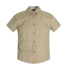 Loose Casual Short Sleeve Notched Collar Regular Fit Shirt for Men and Women