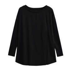 Round neck pullover top