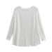 Round neck pullover top