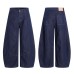 Blue Skinny Jeans for Men and Women Simple Aged Straight Leg Wide-Leg Banana Casual Long Pants