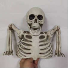Halloween glowing skull decor for outdoor yard, spooky props for vacation home.