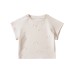 Sweet and spicy girl bow short sleeved round neck
