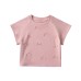 Sweet and spicy girl bow short sleeved round neck