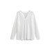 Solid color pullover long sleeved round neck loose casual