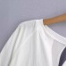 Solid color pullover long sleeved round neck loose casual