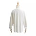 Solid color pullover long sleeved round neck loose casual