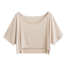 One neck loose short casual cover shirt