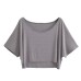 One neck loose short casual cover shirt