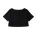 One neck loose short casual cover shirt