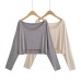 One neck loose short casual cover shirt
