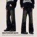 Dark Wash Distressed Fashion Loose Fit Casual Slimming Long Pants