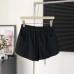 Casual Sports Shorts for Women High-Waisted Loose Drawstring Straight Leg Wide-Leg Three-Quarter Length Hot Pants
