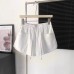 Casual Sports Shorts for Women High-Waisted Loose Drawstring Straight Leg Wide-Leg Three-Quarter Length Hot Pants
