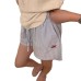 Pure Desire Style Embroidered Striped Casual Shorts Elastic Tied Loose Large Size All-match Home Pants