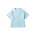 Short sleeved T-shirt elastic waist letter waffle embroidery wide leg shorts set