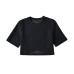 Irregular cross short sleeved T-shirt