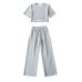 Irregular cross short sleeved T-shirt