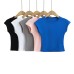 Simple round neck short sleeved top