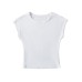 Simple round neck short sleeved top