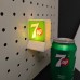 Creative Beverage Magnetic Fridge Sticker Mini  Decor 3D Stereo Light-up Sign Ornament