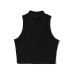 Sleeveless stand up collar knitted slim fit bottom small sling