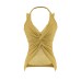 Lace patchwork neck hanging small camisole vest