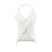 Lace patchwork neck hanging small camisole vest