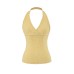 Cross V-neck Knitted Pit Bar Hanging Neck Strap