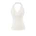 Cross V-neck Knitted Pit Bar Hanging Neck Strap
