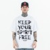 Men's and Women's Keep Your Spirit Free Printed Round Neck Short Sleeve T-Shirt