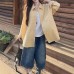 Vintage Plaid Shirt Women's  Thin Loose Collar Sunscreen Long Sleeve Blouse Outerwear Trendy