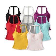 Comes with chest cushion U-neck exposed back