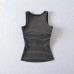 Square collar contrasting striped tank top