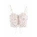 Strapless collar sleeveless strap camisole for women