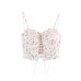Strapless collar sleeveless strap camisole for women