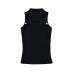 Half high neck chest hollow out sleeveless top