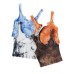 Tie dye printed small V-neck vest