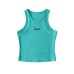 Solid color top with round neck
