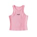 Solid color top with round neck