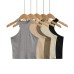 Solid color round neck hanging neck vest for women